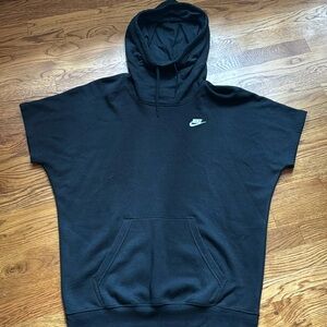 NIKE black sweatshirt material tshirt